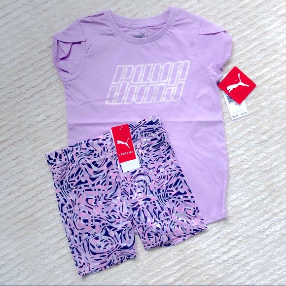 NWT Puma girls tee and shorts set - Picture 9 of 9